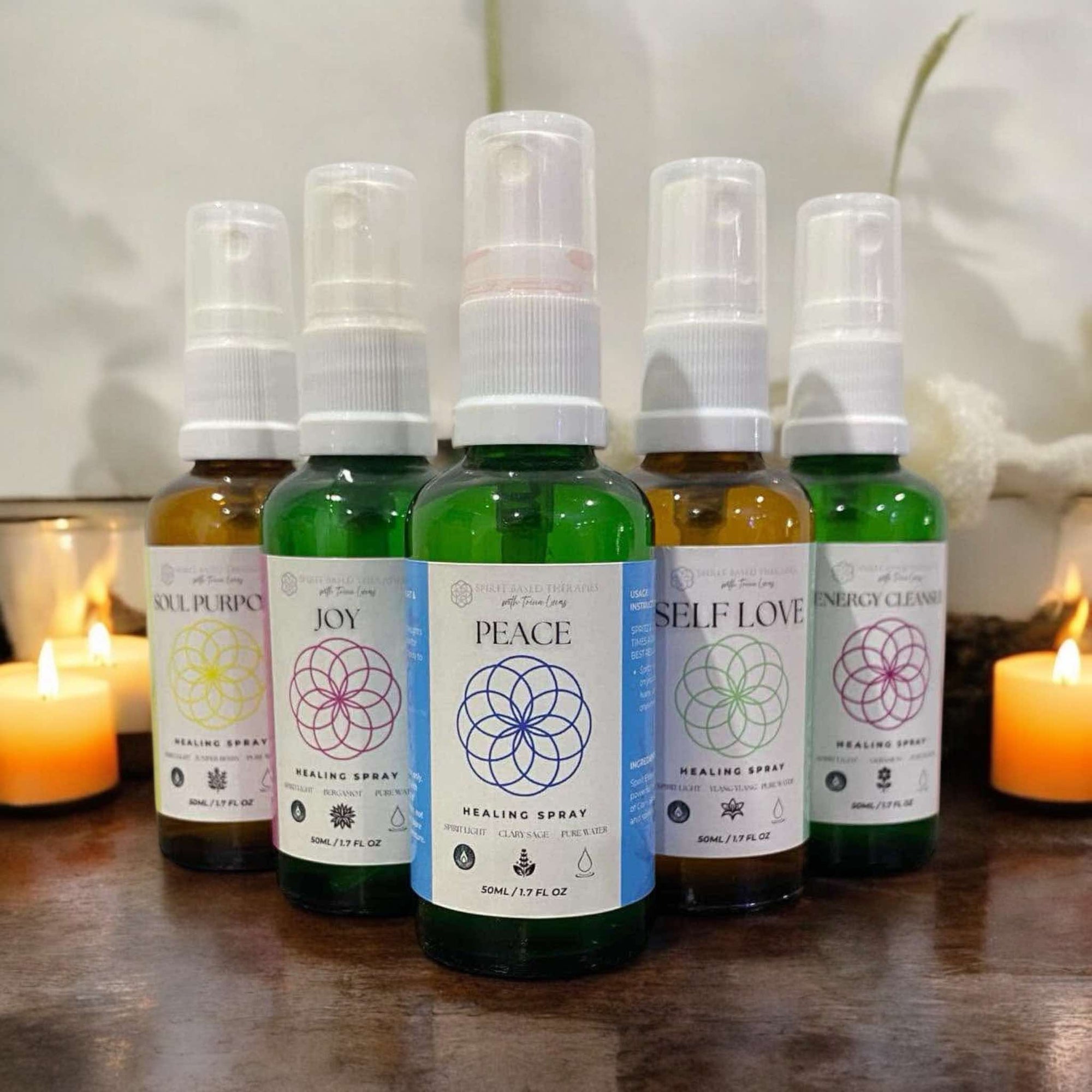 VALUE PACK OF 5 SPIRIT HEALING SPRAYS